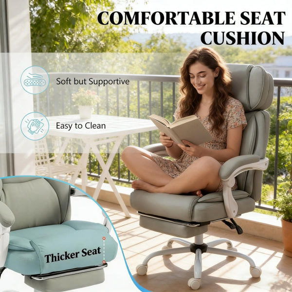 Massage Office Chair with Heat & Vibration – Reclining High Back Ergonomic Chair - Accrosstheglobe Store