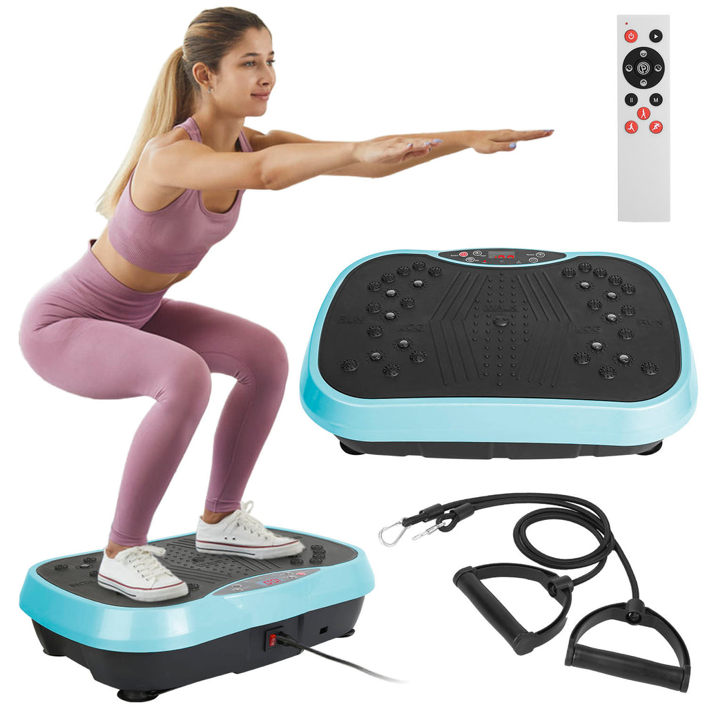 Whole Body Vibration Platform Machine with Resistance Bands – Home Fitness Trainer - Accrosstheglobe Store