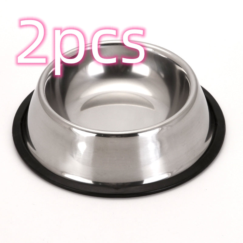 Classic Stainless Steel Pet Food & Water Bowl for Dogs & Cats - Accrosstheglobe Store