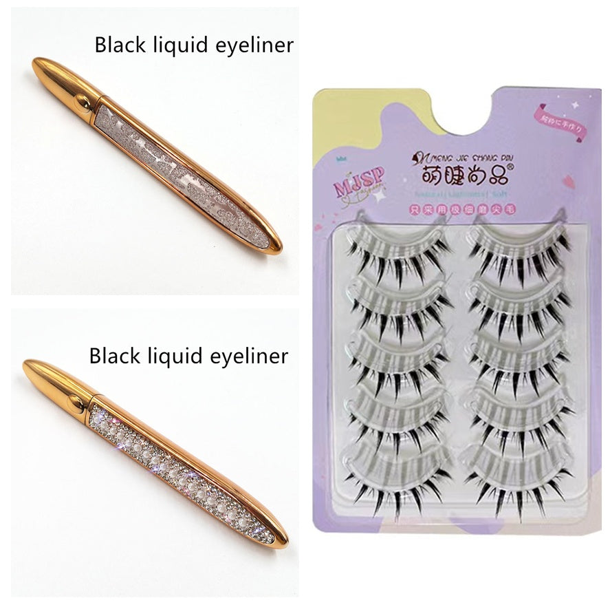 False Eyelashes Self-adhesive Eyeliner Multicolor - Accrosstheglobe Store