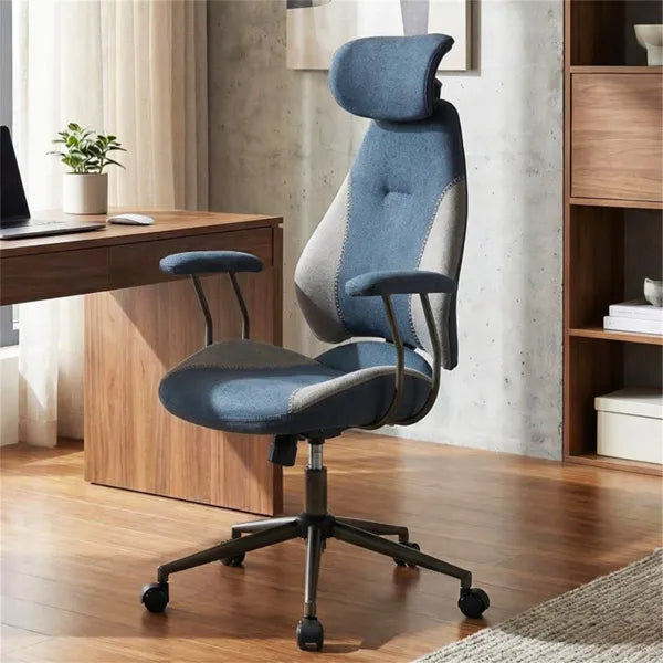 Ergonomic High-Back Office Chair with 2D Adjustable Headrest – 330 lbs Capacity - Accrosstheglobe Store