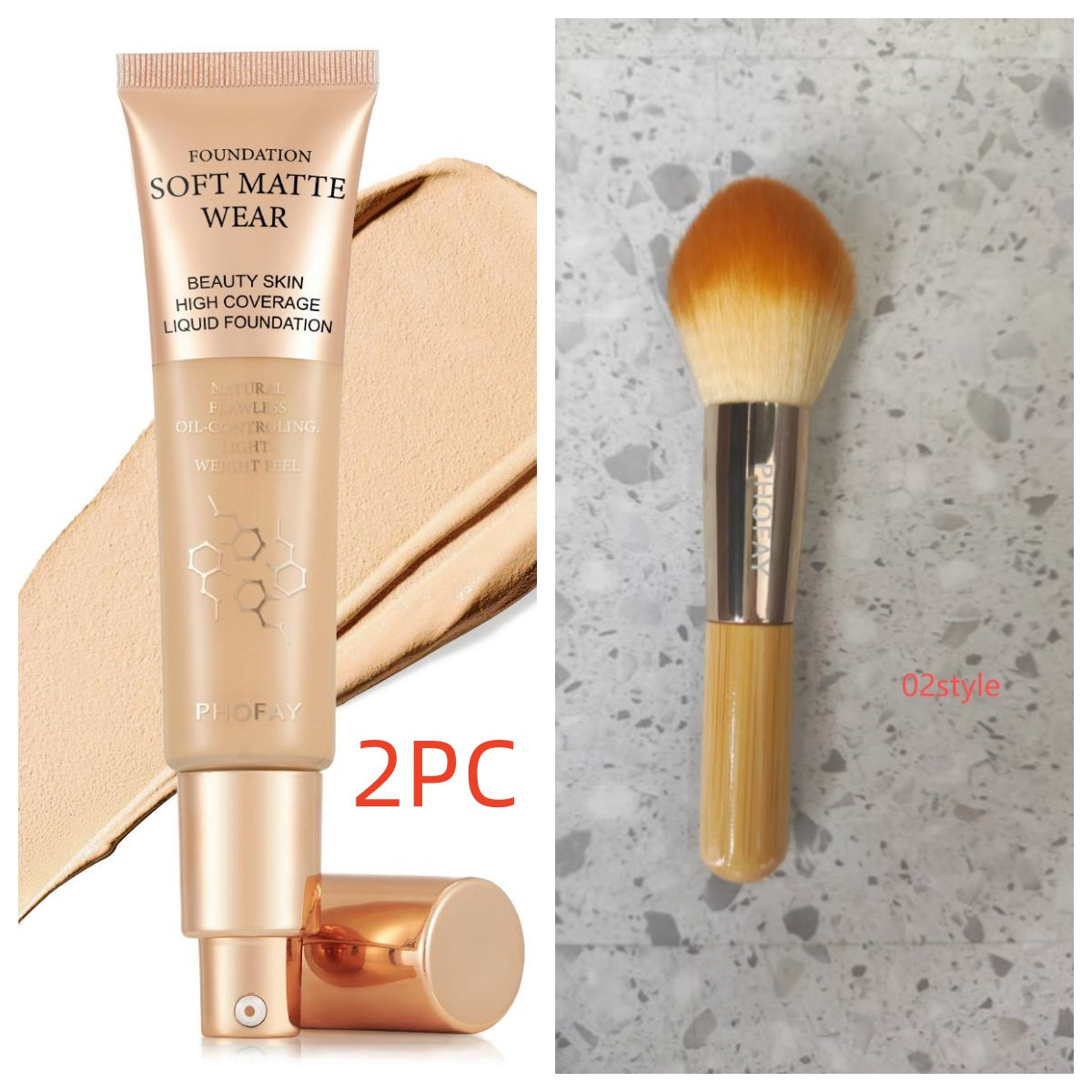Flawless Matte Finish Oil-Control Liquid Foundation 30ml - Accrosstheglobe Store