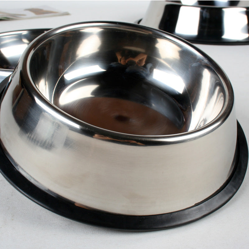 Classic Stainless Steel Pet Food & Water Bowl for Dogs & Cats - Accrosstheglobe Store