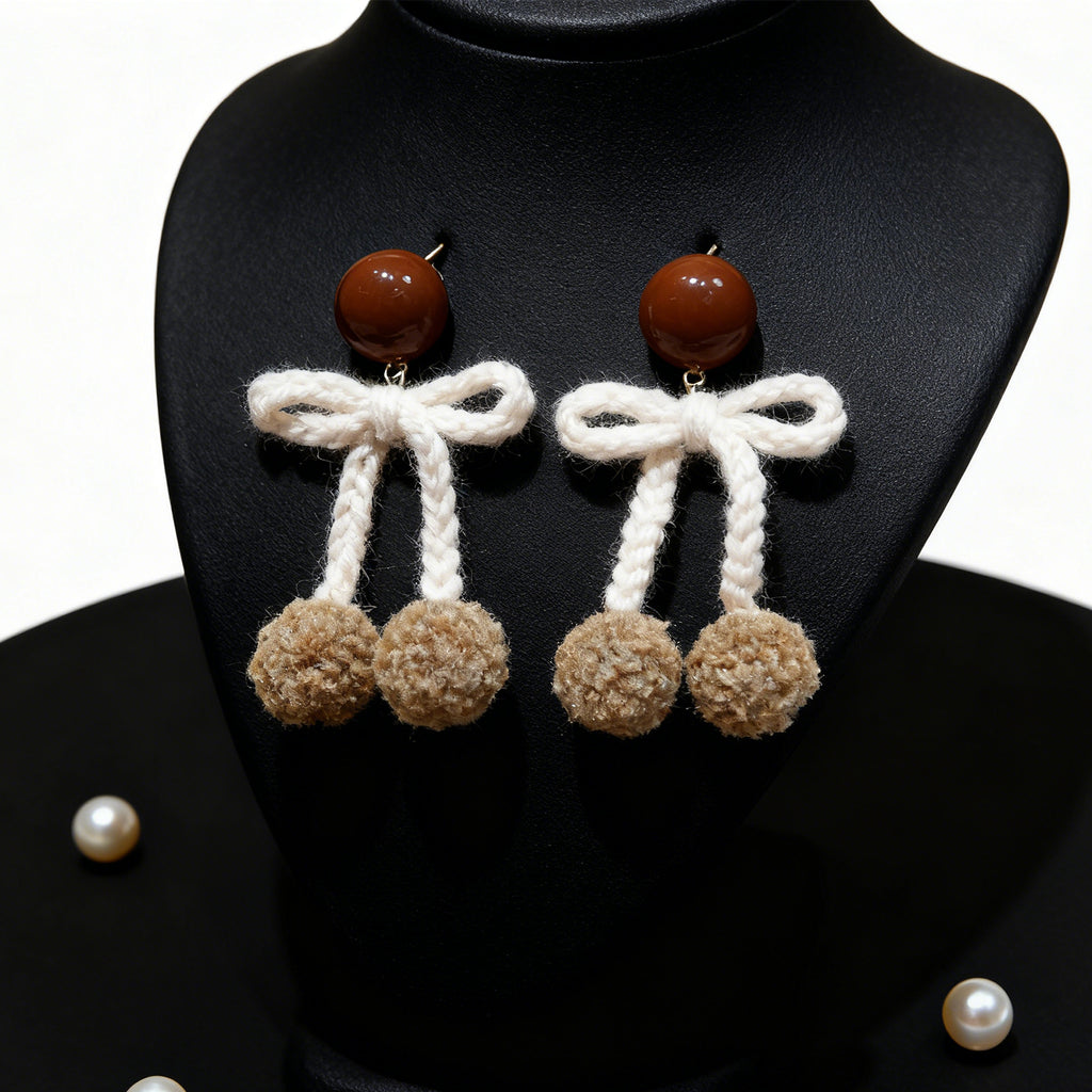 Bow Earrings – Cute & Elegant Women’s Bow-Shaped Drop Earrings - Accrosstheglobe Store
