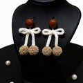 Bow Earrings – Cute & Elegant Women’s Bow-Shaped Drop Earrings - Accrosstheglobe Store