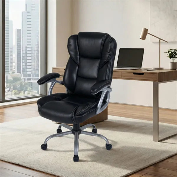Ergonomic Executive Office Chair – Contoured Backrest, Adjustable Height & Recline - Accrosstheglobe Store