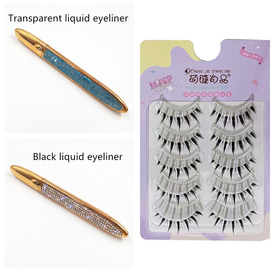 False Eyelashes Self-adhesive Eyeliner Multicolor - Accrosstheglobe Store