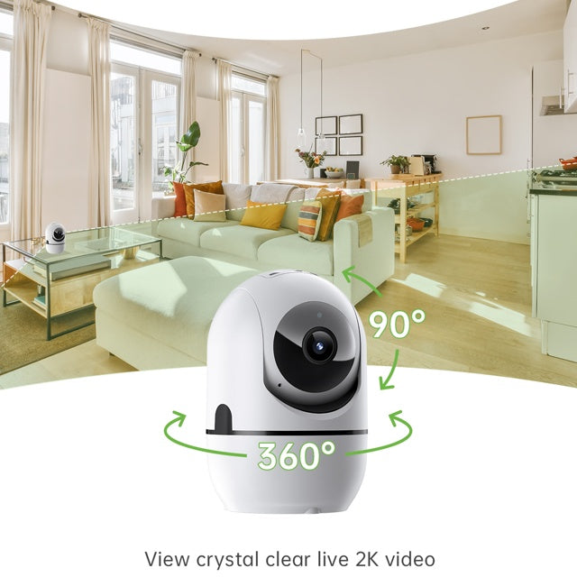 AI Smart PTZ WiFi Security Camera – 2-Way Video Call & Night Vision Indoor Camera - Accrosstheglobe Store