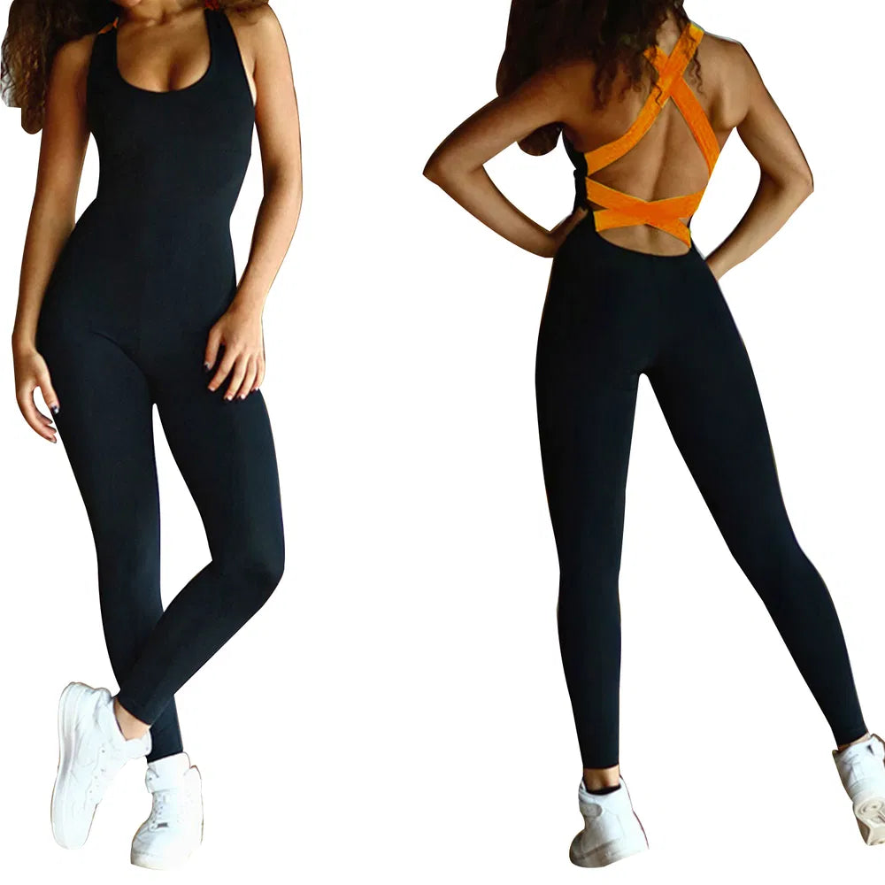 Women’s Sports Yoga Jumpsuit – Gym Workout Fitness One-Piece Suit - Accrosstheglobe Store