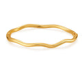 Simple Golden Bangle – Minimalist Gold-Tone Bracelet for Women - Accrosstheglobe Store