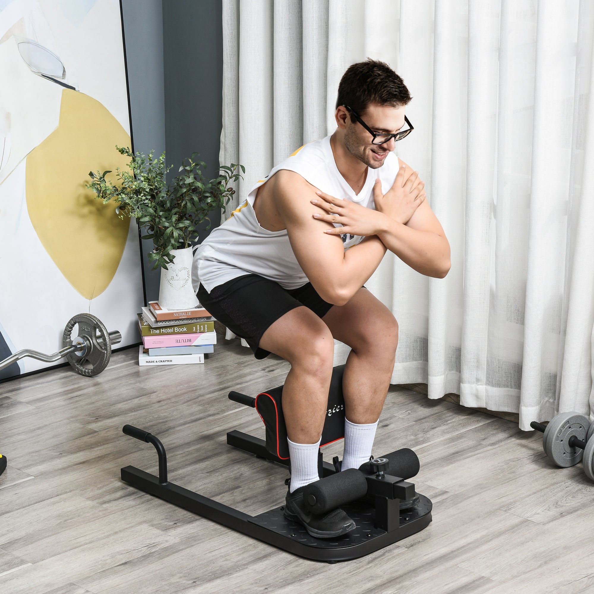 3-in-1 Home Gym Machine – Padded Push Up, Sit Up & Squat Fitness Equipment - Accrosstheglobe Store