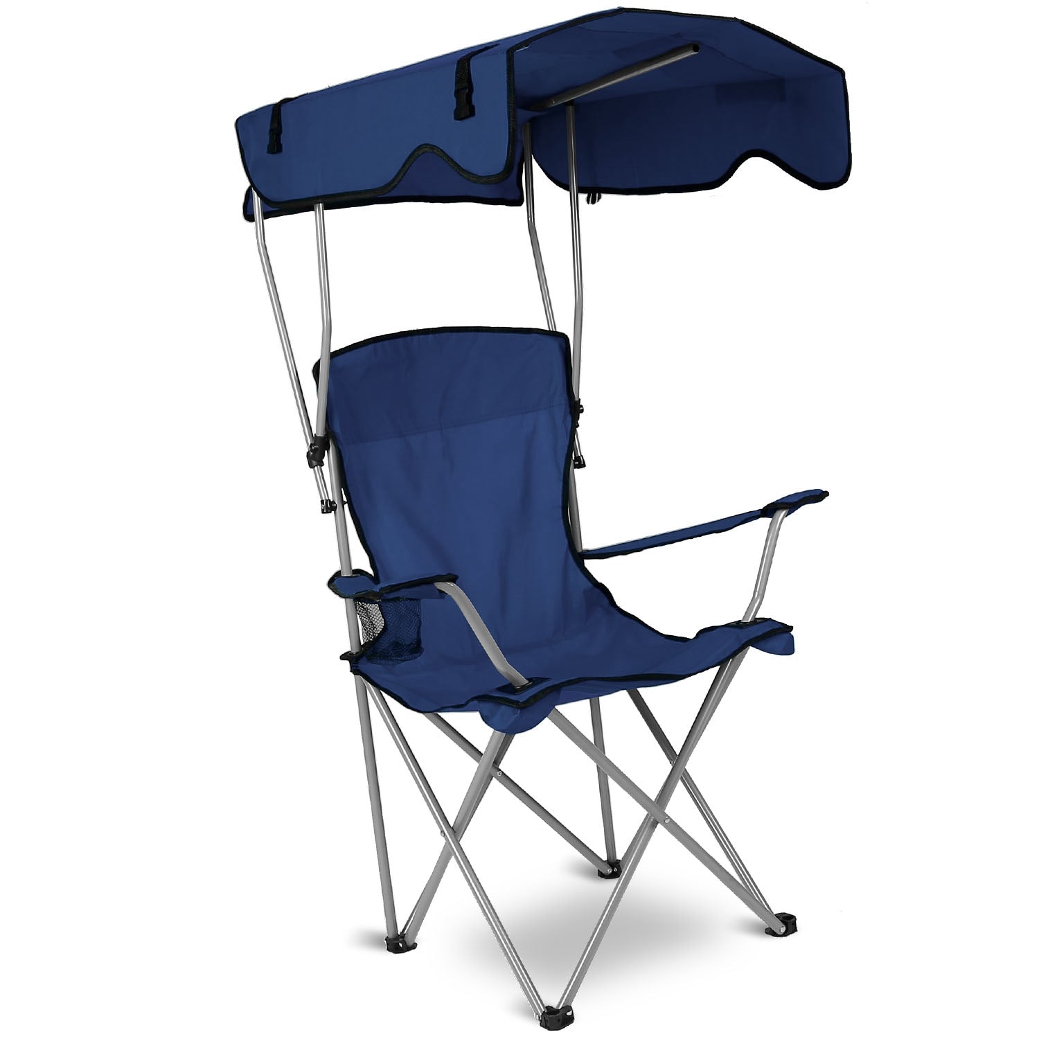Foldable Camping Chair with Canopy & Cup Holder – 330 lbs Capacity Outdoor Chair