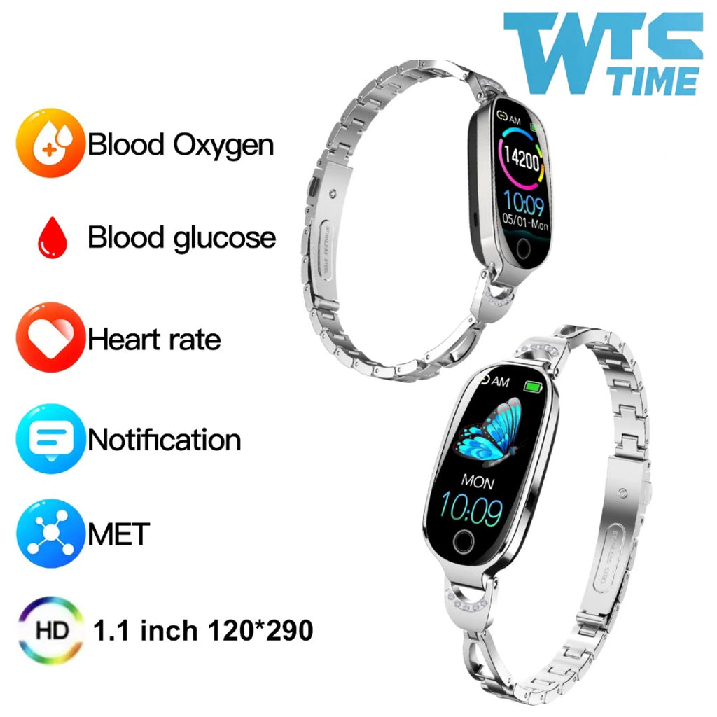 Smart Watch with Menstrual Cycle Tracking – Heart Rate, BP, Sleep & Step Tracker for Women - Accrosstheglobe Store