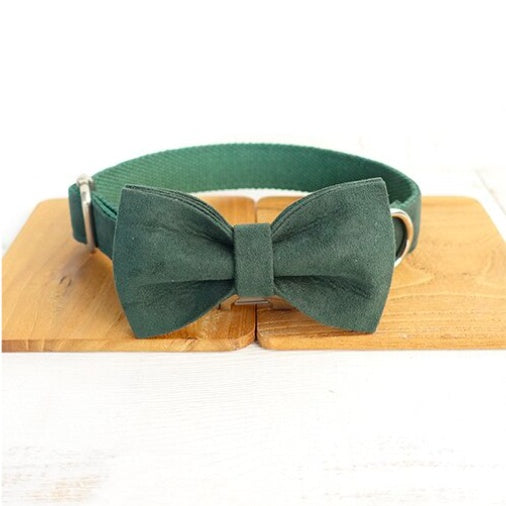 MUTTCO Bow Tie Dog Collar & Leash Set – Stylish Pet Traction Set - Accrosstheglobe Store