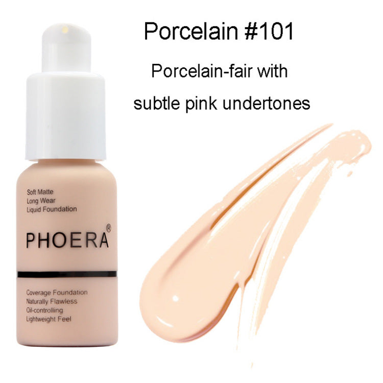 Oil Control Matte Concealer Foundation Cream – Natural Color Full Coverage - Accrosstheglobe Store