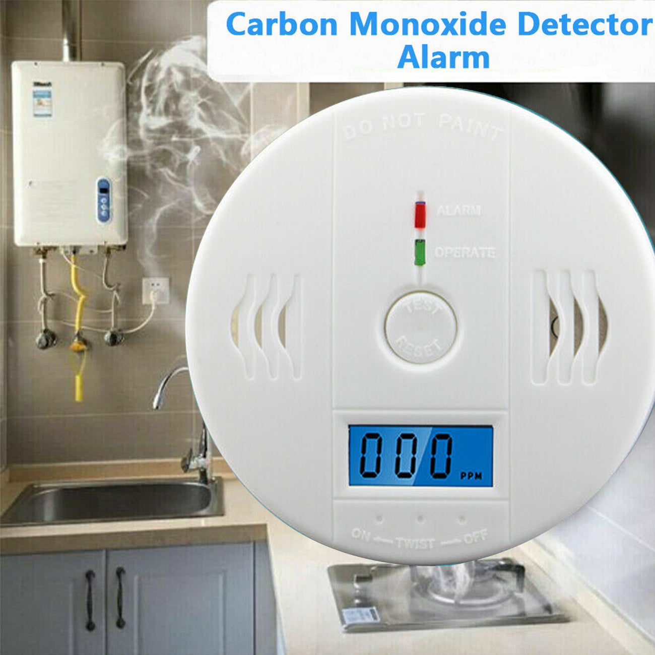 Carbon Monoxide Alarm Detector – CO Poisoning Sensor & Warning Device for Home - Accrosstheglobe Store
