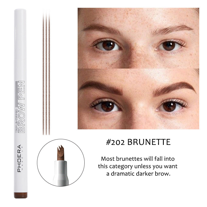 New Long Lasting Ultra-Fine Four-Comb Eyebrow Pencil - Accrosstheglobe Store