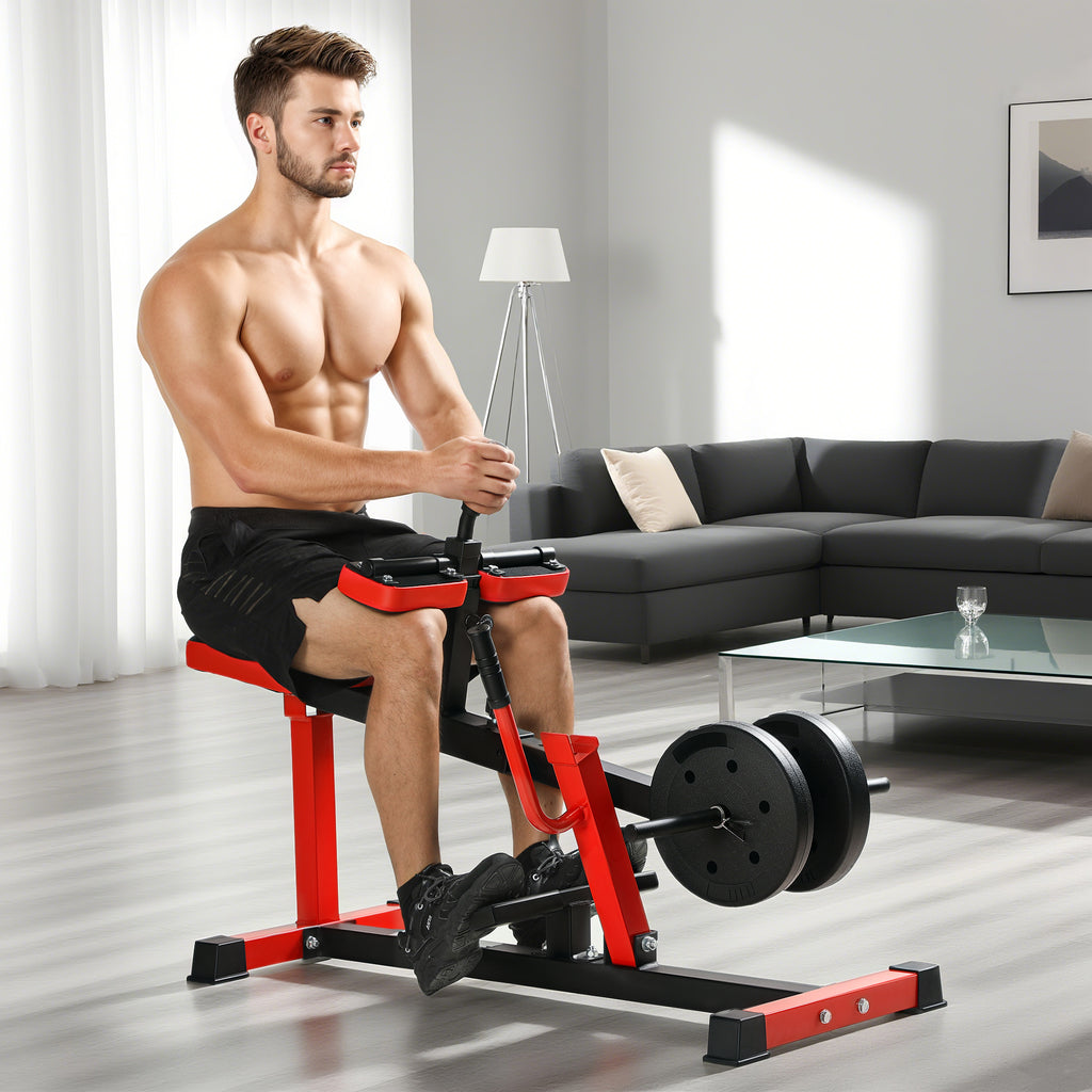 Adjustable Steel Seated Calf Raise Machine – Home Gym Strength Training Equipment - Accrosstheglobe Store