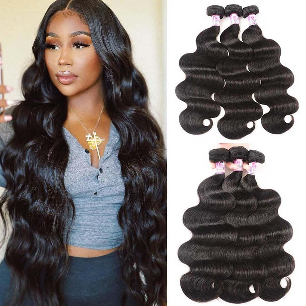 Body Wave Human Hair Bundle Extensions – Natural Color, Cuticle Aligned - Accrosstheglobe Store