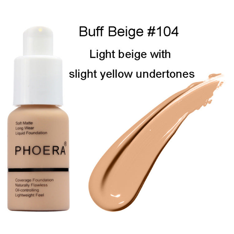 Oil Control Matte Concealer Foundation Cream – Natural Color Full Coverage - Accrosstheglobe Store