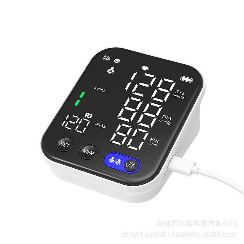 Electronic Arm Blood Pressure Monitor – Ultra-Clear Large Screen Sphygmomanometer - Accrosstheglobe Store