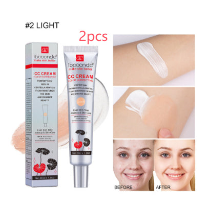 Moisturizing CC Cream – Waterproof Anti-Sweat Concealer & Skin Correcting Makeup - Accrosstheglobe Store