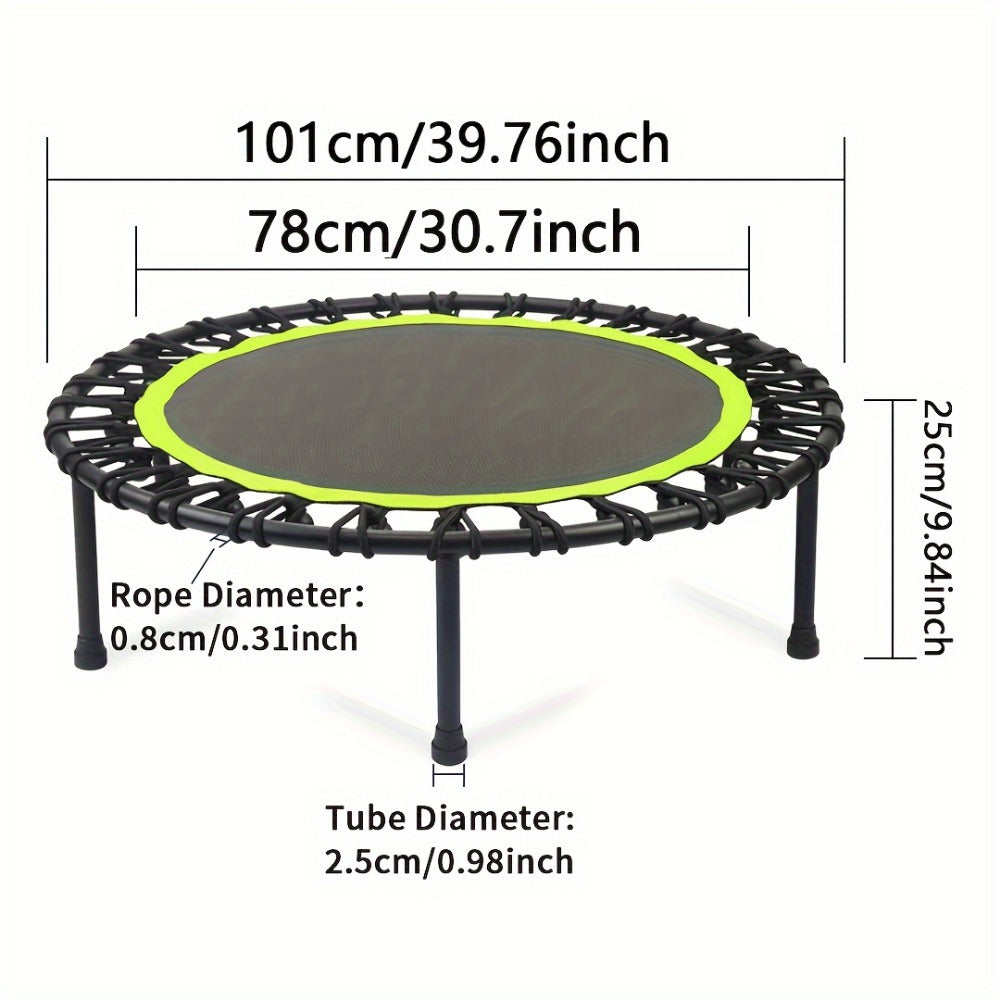 40-Inch Mini Fitness Trampoline – 661 lbs Capacity Home & Garden Exercise Rebounder - Accrosstheglobe Store