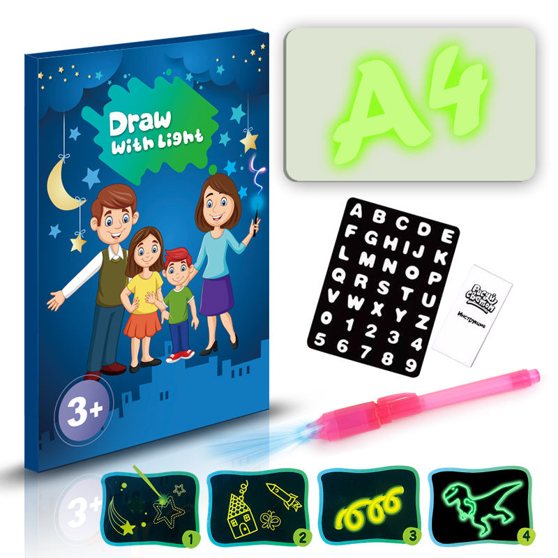 3D Magic Drawing Pad – Educational Sketchpad with 8 Light Effects for Kids