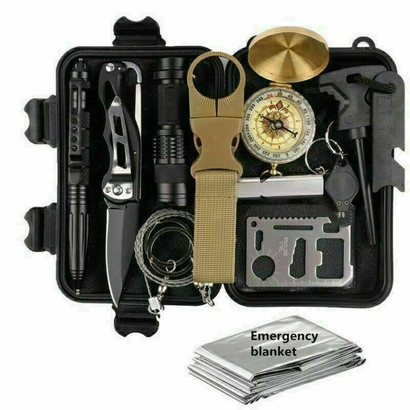 14-in-1 Outdoor Emergency Survival Kit – Camping Hiking Tactical Gear Set - Accrosstheglobe Store