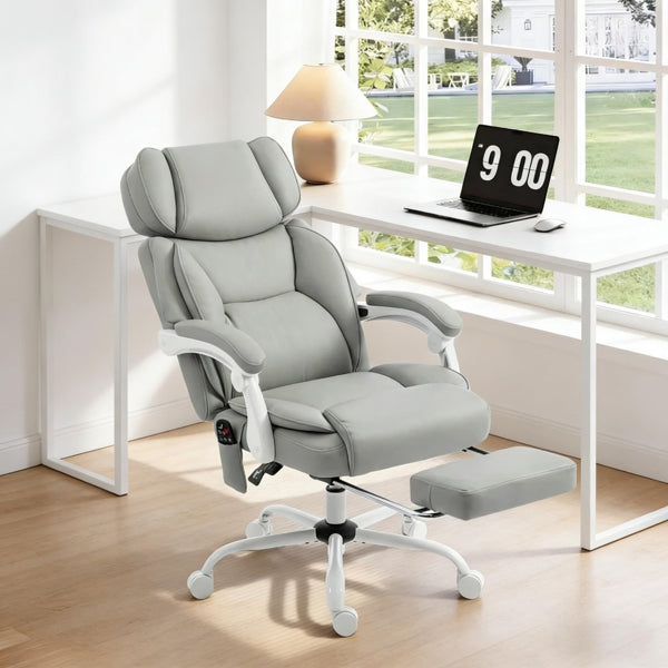 Massage Office Chair with Heat & Vibration – Reclining High Back Ergonomic Chair - Accrosstheglobe Store