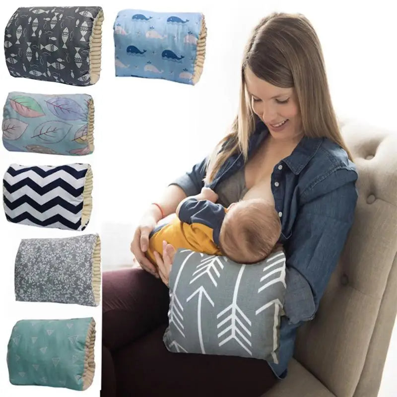 Adjustable Baby Nursing Arm Pillow – Cotton Breastfeeding Cushion Arm Pad