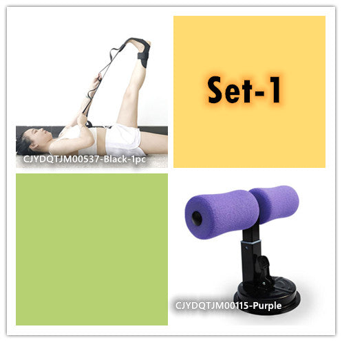 Sit Up Bar Trainer – Floor Ab Exercise Foot Anchor for Core Workouts
