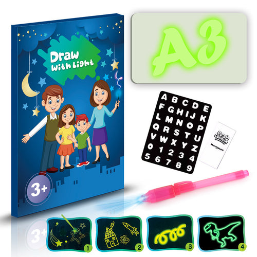 3D Magic Drawing Pad – Educational Sketchpad with 8 Light Effects for Kids