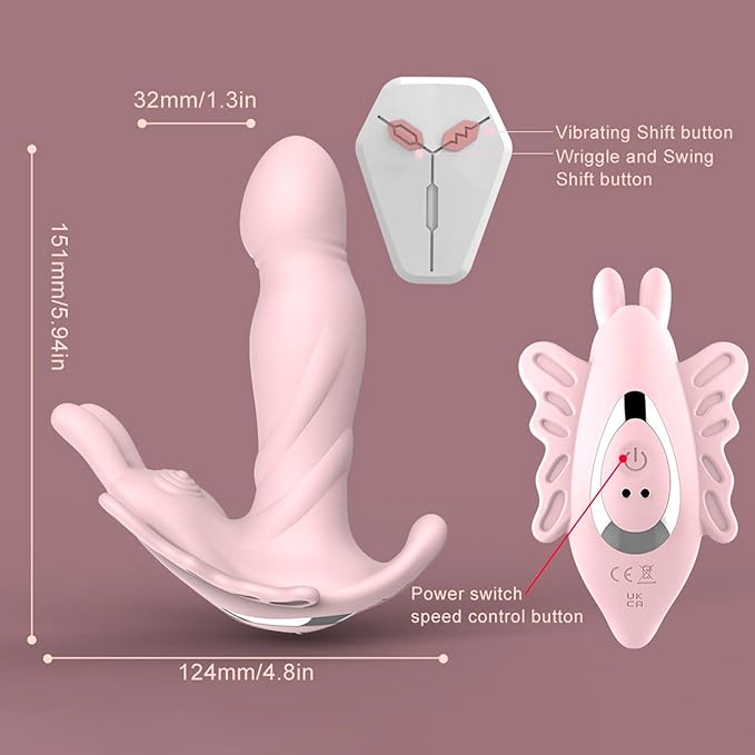 G Spot Wearable Butterfly Massager – 9 Modes, Remote Control & Wearable Design - Accrosstheglobe Store