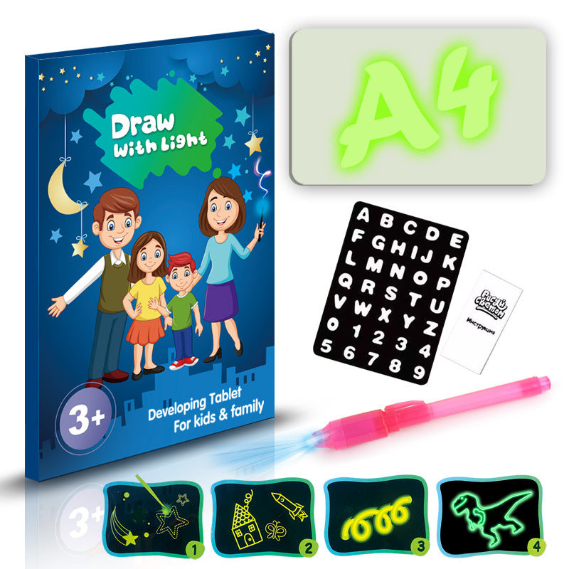 3D Magic Drawing Pad – Educational Sketchpad with 8 Light Effects for Kids