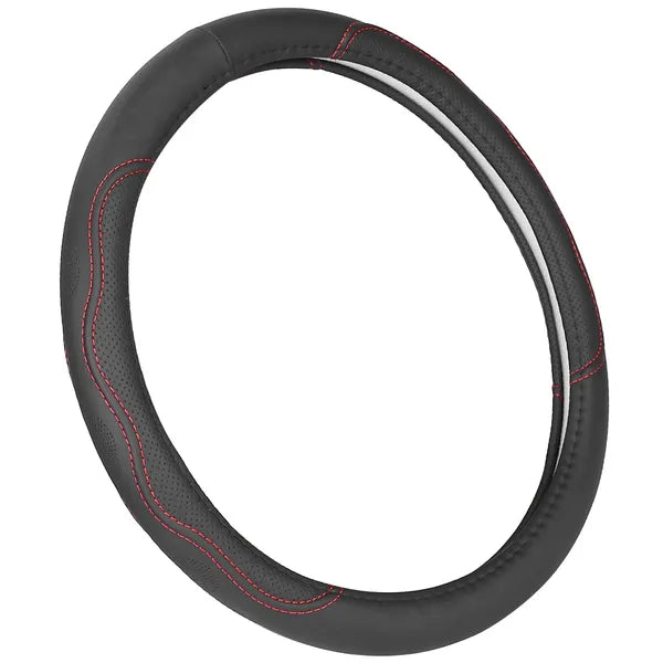 Universal Fiber Leather Steering Wheel Cover – 14.5"-15" Anti-Slip Protector - Accrosstheglobe Store