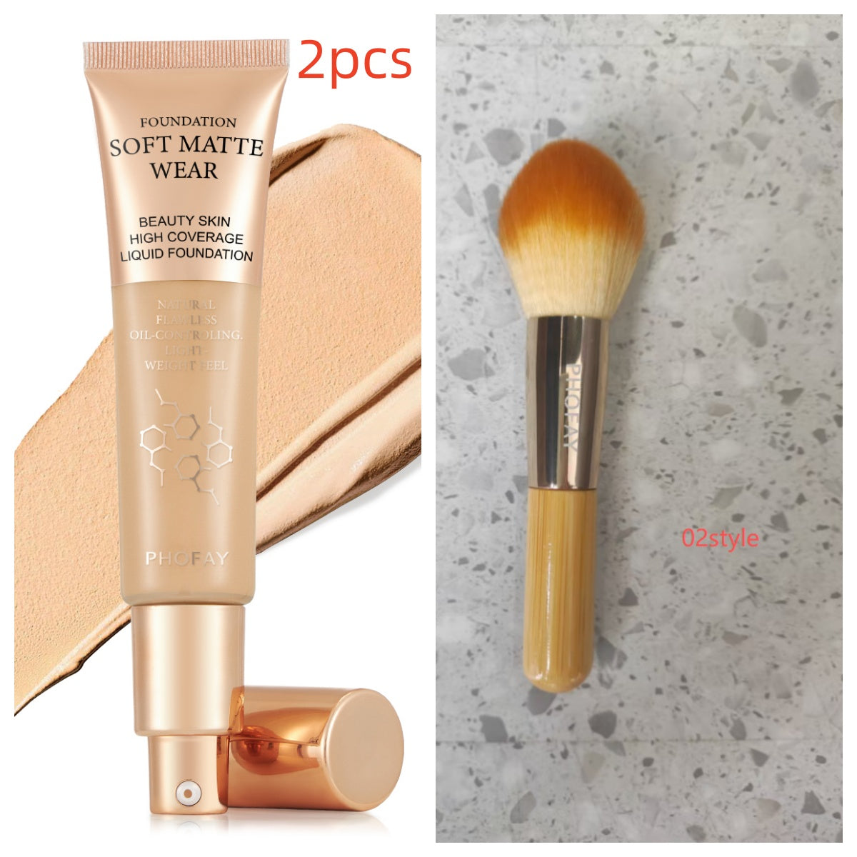 Flawless Matte Finish Oil-Control Liquid Foundation 30ml - Accrosstheglobe Store