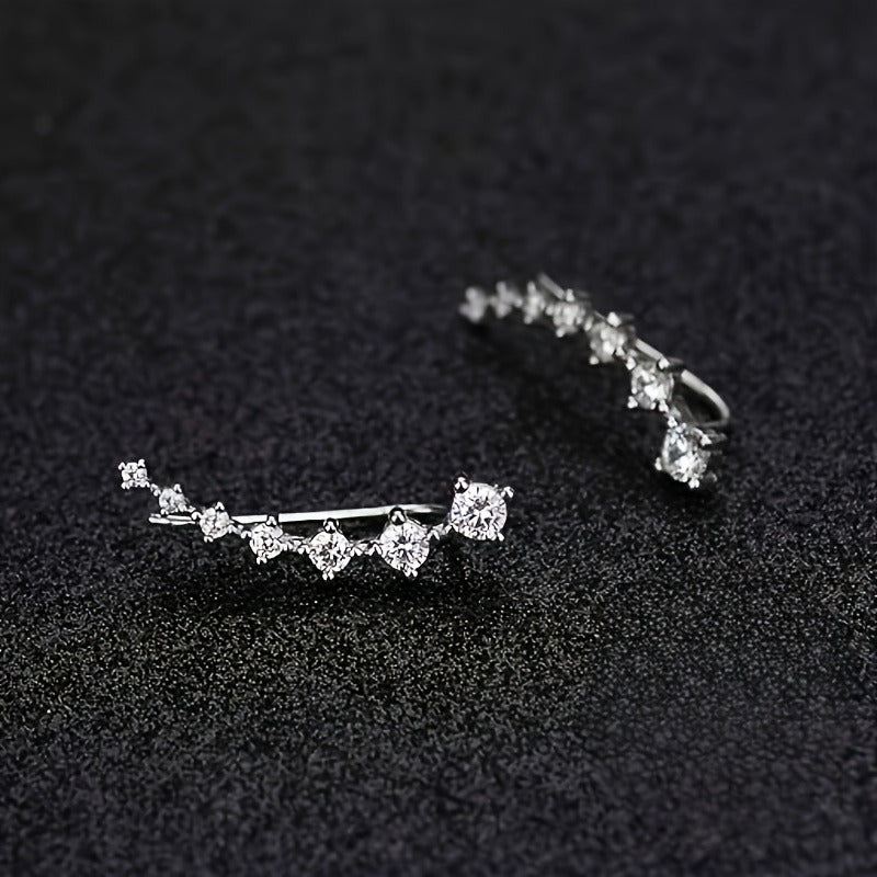 Flowing Luster Drop Earrings – Elegant Women’s Statement Earrings - Accrosstheglobe Store