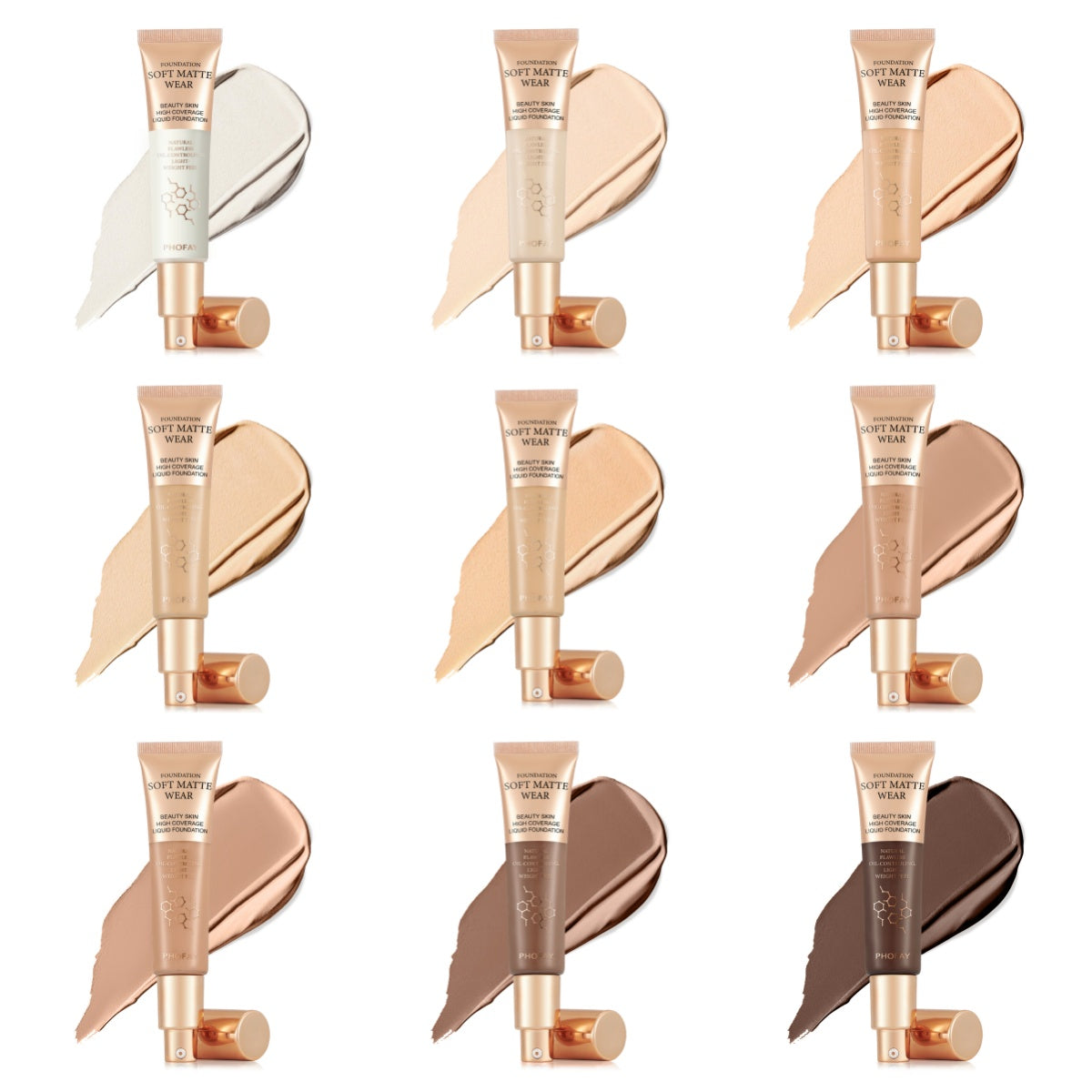 Flawless Matte Finish Oil-Control Liquid Foundation 30ml - Accrosstheglobe Store