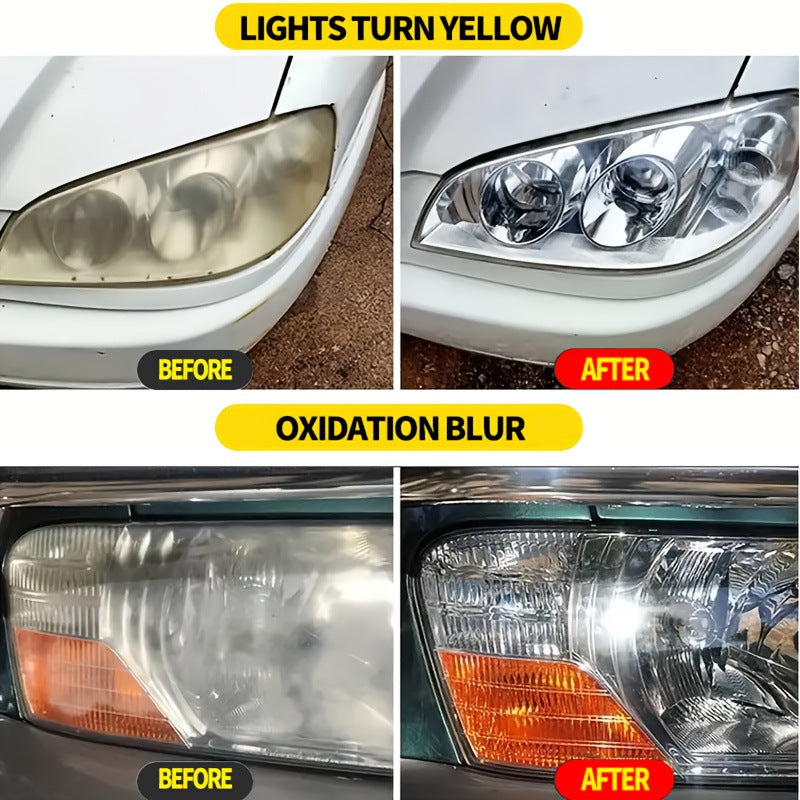 Headlight Restoration & Cleaning Paste – Crystal Clear Lens Restorer - Accrosstheglobe Store