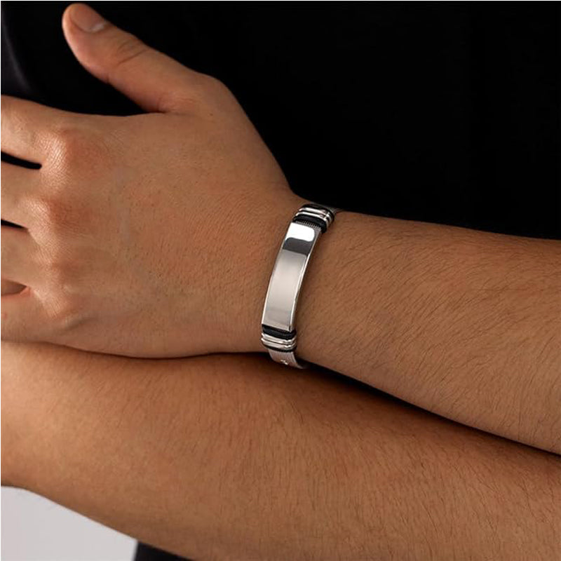 Premium Titanium Steel Adjustable Bracelet – Durable Minimalist Bracelet for Men & Women - Accrosstheglobe Store