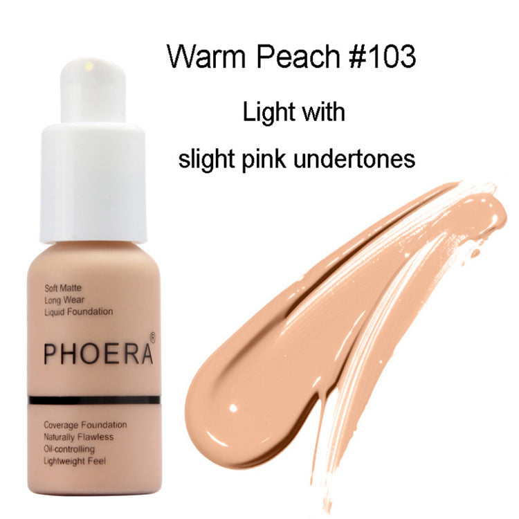 Oil Control Matte Concealer Foundation Cream – Natural Color Full Coverage - Accrosstheglobe Store