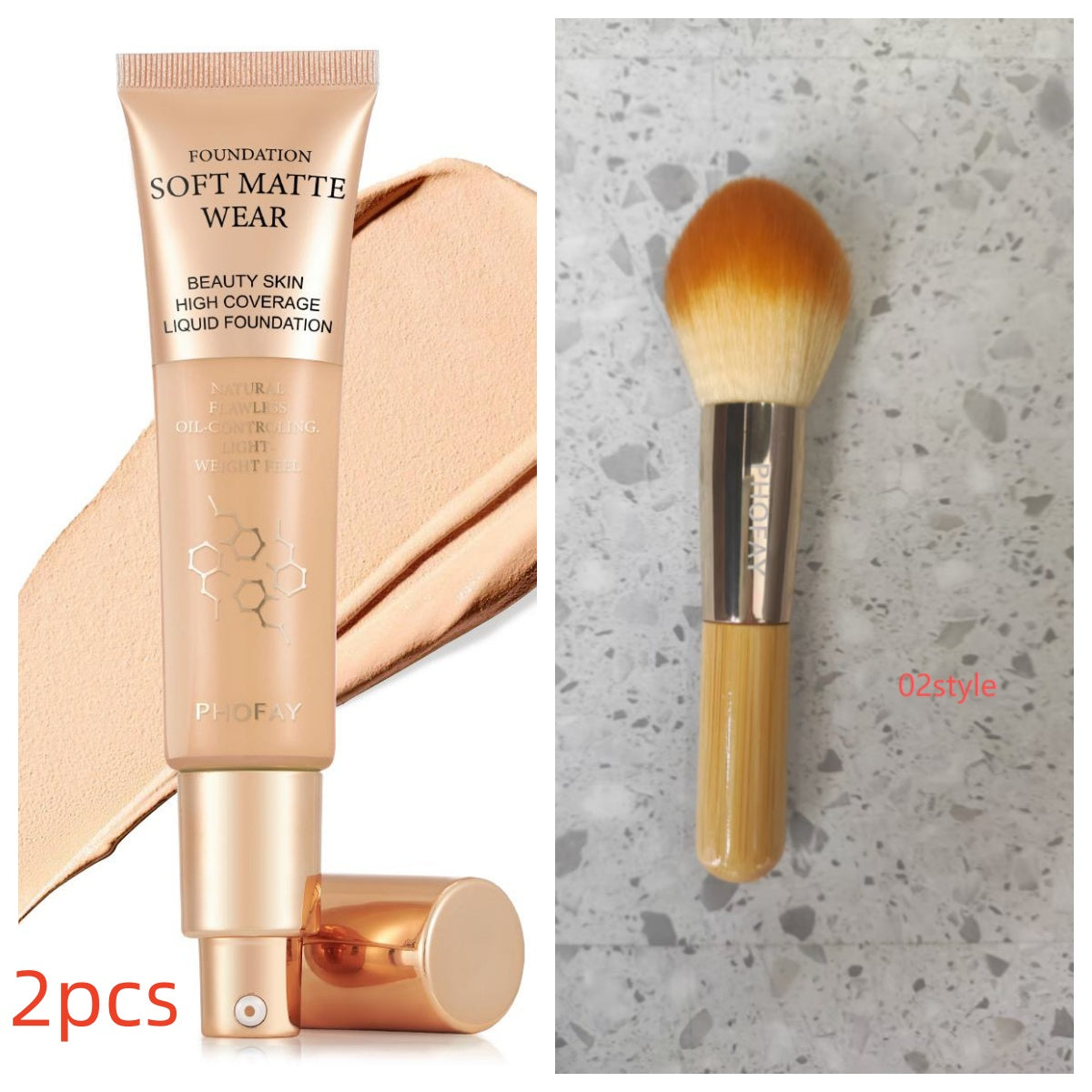 Flawless Matte Finish Oil-Control Liquid Foundation 30ml - Accrosstheglobe Store