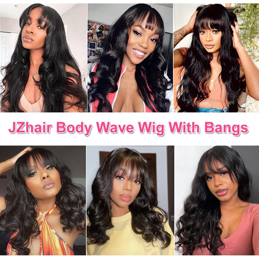 Full Machine Made Body Wave Human Hair Wig – Natural Color, 150 Density - Accrosstheglobe Store