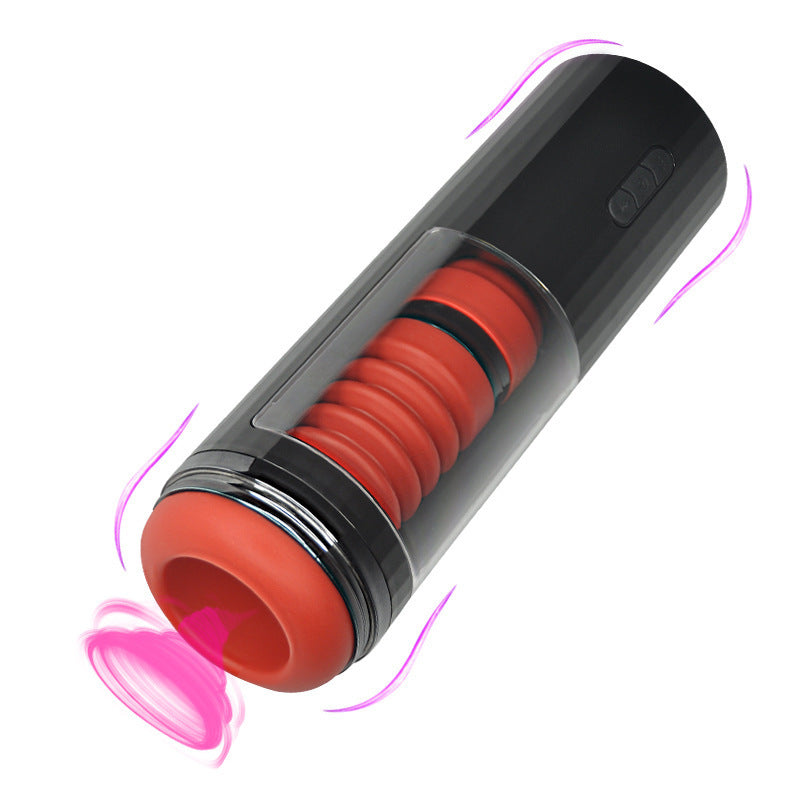 Automatic Spiral Telescopic Massager For Men – 7 Modes, USB Rechargeable - Accrosstheglobe Store