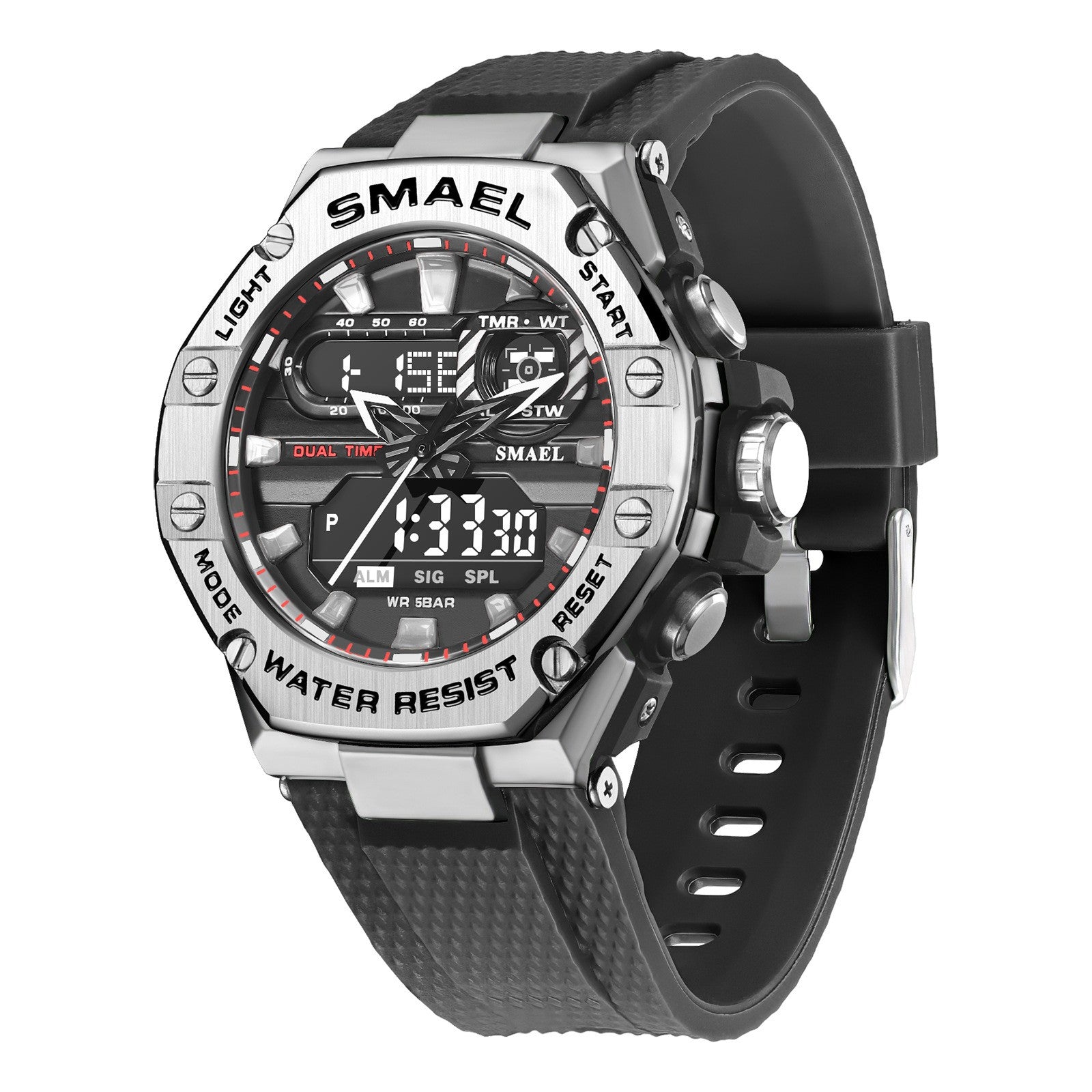Digital Alloy Electronic Watch Men - Accrosstheglobe Store