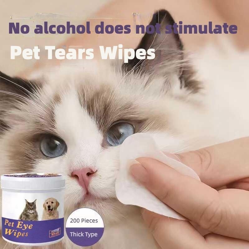 Pet Eye Cleaning Wipes – 200 Gentle Wipes for Dogs & Cats - Accrosstheglobe Store