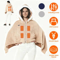 Wearable Heated Electric Blanket Hoodie – Double-Sided Flannel with 3 Heat Levels - Accrosstheglobe Store