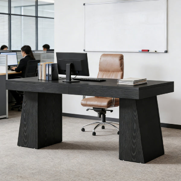 Contemporary Office Desk – Sturdy Writing & Computer Desk for Home Office - Accrosstheglobe Store