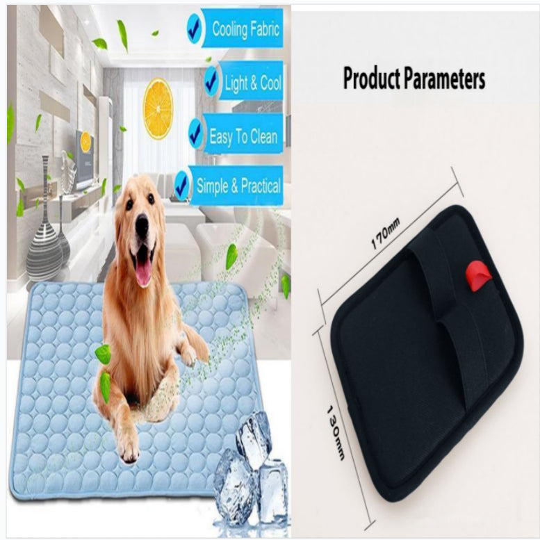 Ice Silk Cooling Mat for Dogs & Cats – Summer Pet Cooling Pad - Accrosstheglobe Store